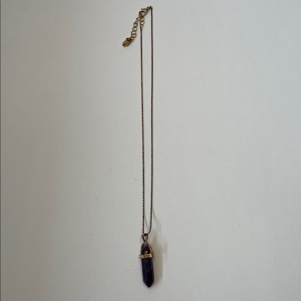 Vintage Amethyst gemstone.  16” - Picture 2 of 4